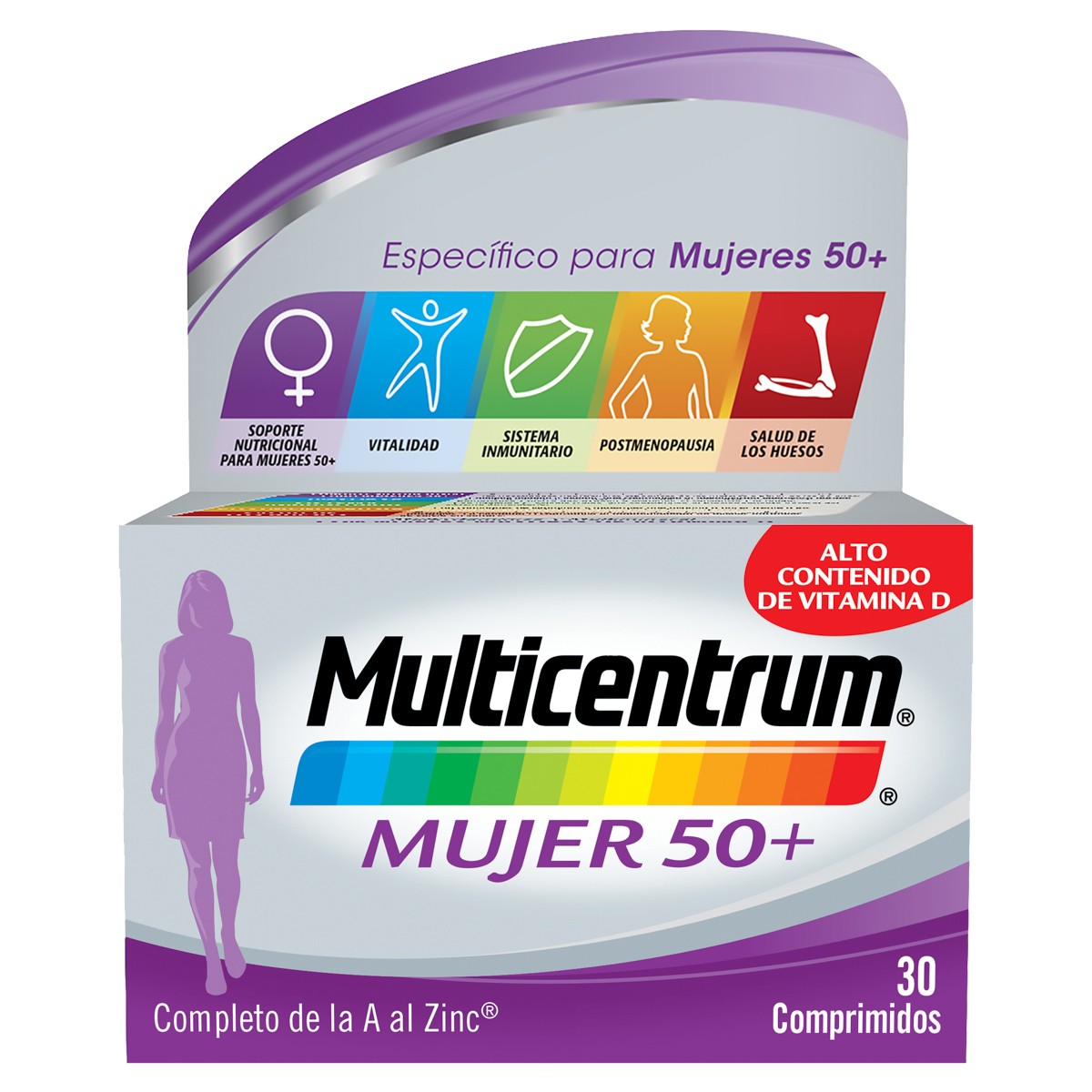 Imagen de Multicentrum mujer 50+ comprimidos