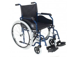 Breezy 90 silla de ruedas 24" maciza ancho 42cm azul