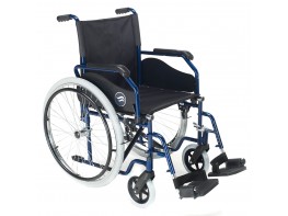Breezy 90 silla de ruedas 24" maciza ancho 45cm azul